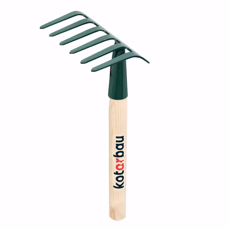 Grabki ogrodnicze KOTARBAU metalowe 115 mm z drewnianym trzonem 30 cm 1 szt.