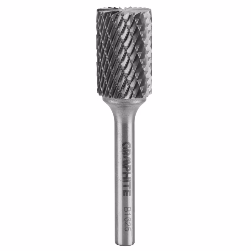 Frez do metalu GRAPHITE typ B (walcowy z ostrzami na górze), 16 x 25 mm, trzpień 6 x 45 mm 1 szt