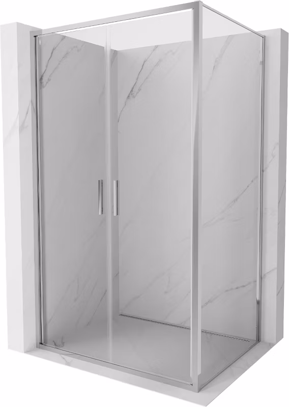 Kabina prysznicowa Mexen Exo uchylna 90 x 85 cm transparent chrom 1 szt.