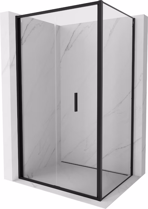 Kabina prysznicowa Mexen Exo składana 70 x 75 cm transparent czarna 1 szt.