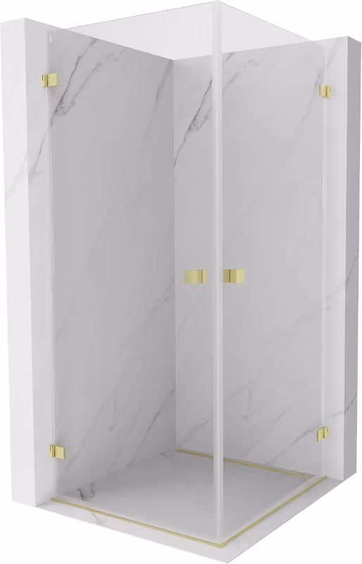 Kabina prysznicowa Mexen Lunar-B złota 75×75 cm 832-075L-075P-55-00 1 szt.