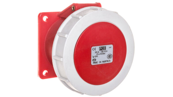 Gniazdo tablicowe 32A 4P 400V /75×75/ czerwone IP67 POWER TWIST 3242-6