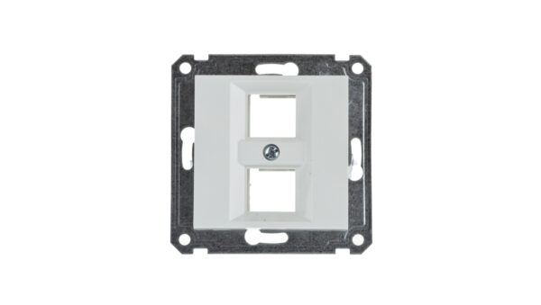 Lumina Płytka podwójna Keystone Jack biała WL2320