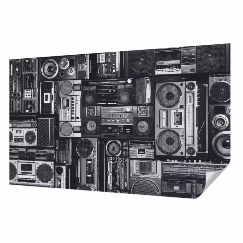 Fototapeta samoprzylepna Tulup 416×254 cm Retro radio Tapeta Do Biura, Salonu, Przedpokoju 1 szt.