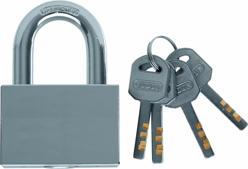 Kłódka Home Tools mosiężna 40 mm kwadraciak – blister – 1 szt.