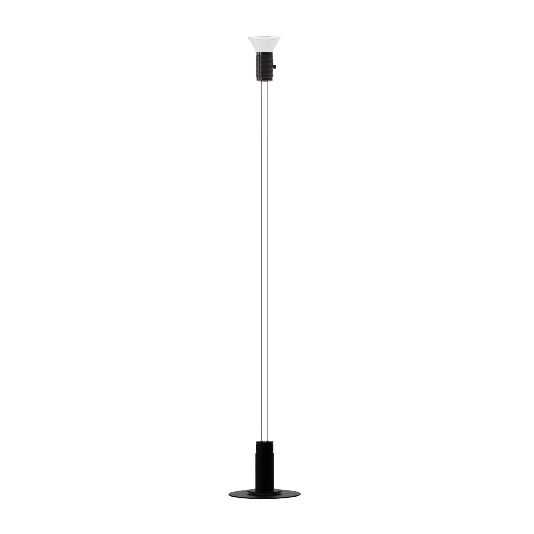Lampa podłogowa DIA transparentny z matowymi szarymi elementami