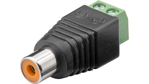 Gniazdo Cinch/RCA – mocowanie śrubowe 76741 /10szt./