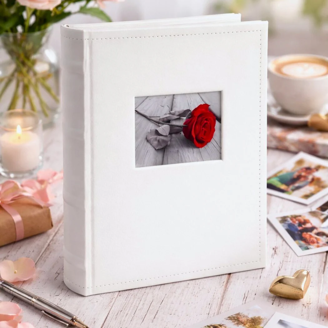 Album kieszeniowy szyty 15×21 cm 50 zdjęć KD6850WHITEW