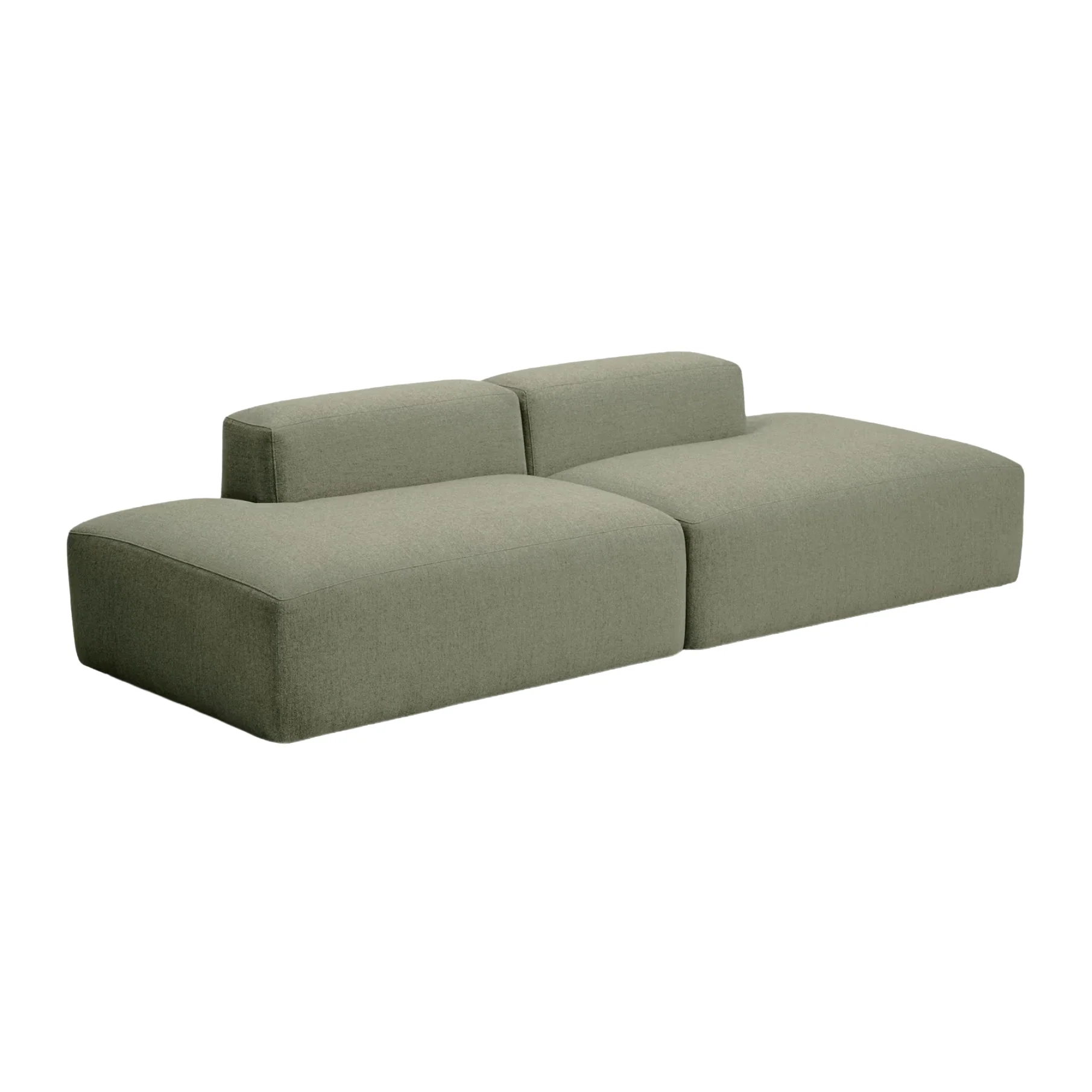 Sofa 3-osobowa BLOK ciemnozielony szenil