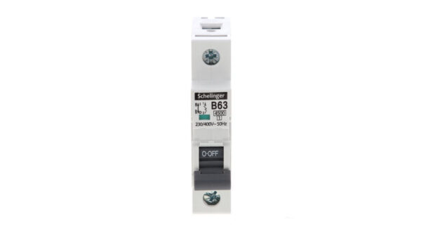 Wyłącznik nadprądowy 1P B 63A 4,5kA AC SCHELINGER A02-G7-1P-B63