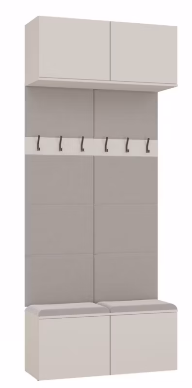 Garderoba Topeshop Podwójny Wieszak HAGA II 2W KASZMIR 238x100x35 cm 1 szt.