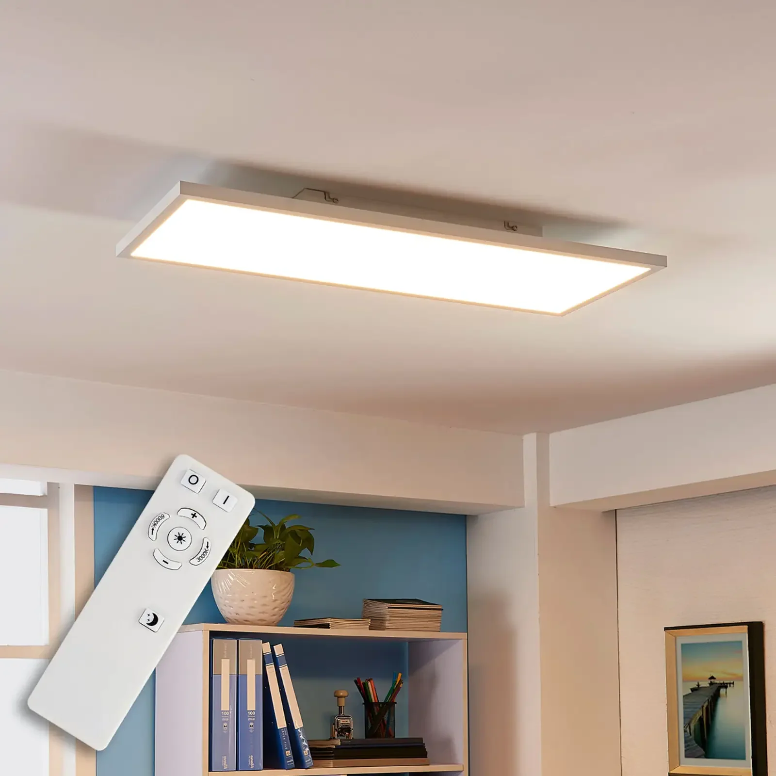 Panel LED Arcchio Philia, CCT, 80 cm x 29,5 cm
