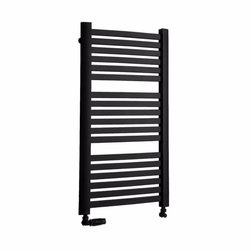 Grzejnik łazienkowy LUXRAD Kastor 945 x 480 mm czarny mat str. 1 szt