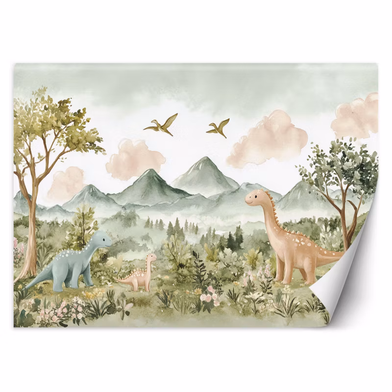 Fototapeta Feeby Wesołe Dinozaury Pejzaż górski 250×175 1 szt