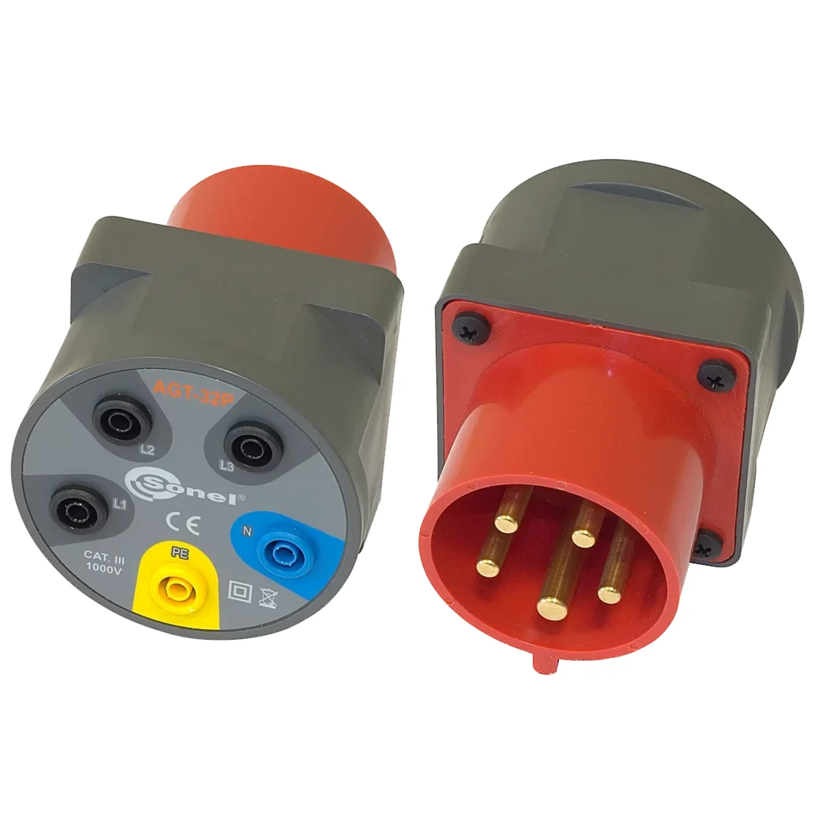 Adapter gniazd trójfazowych 32A AGT-32P 5 styków WAADAAGT32P
