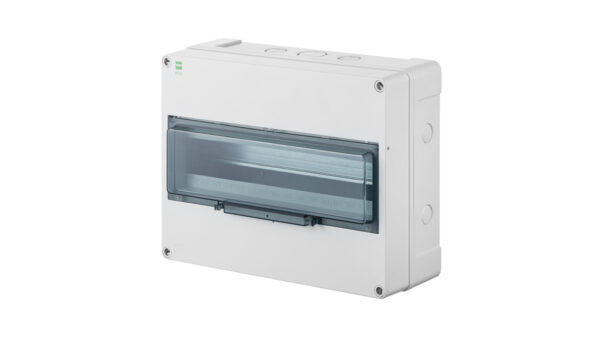 Rozdzielnica hermetyczna HERMETICA RN 1×12+4 400V AC 1000V DC PE+N dymny IP65 2208-01