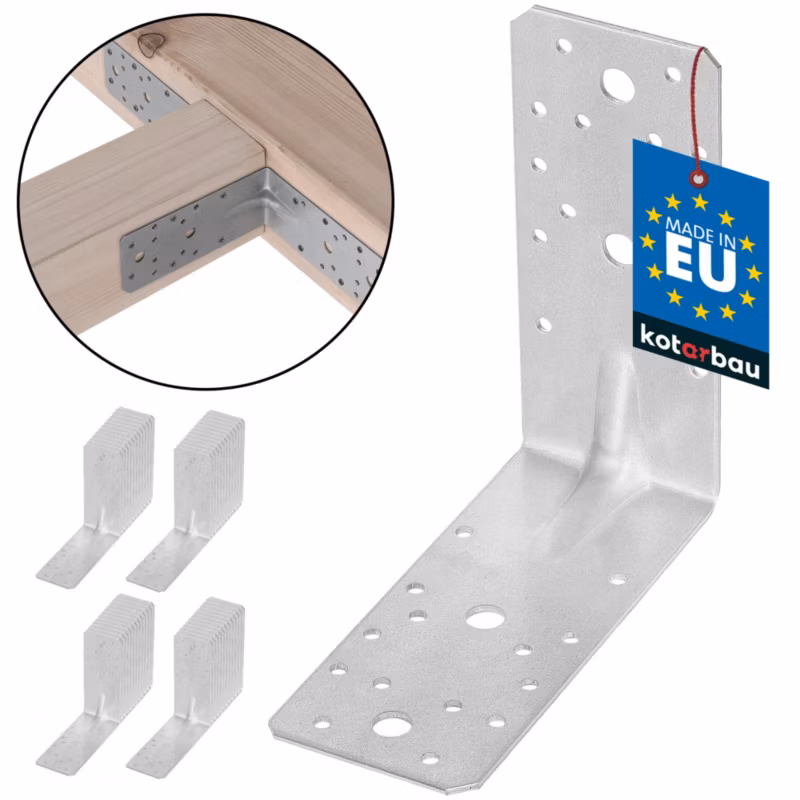 Kątownik łącznik KOTARBAU ciesielski 150x150x65 mm 50 szt.