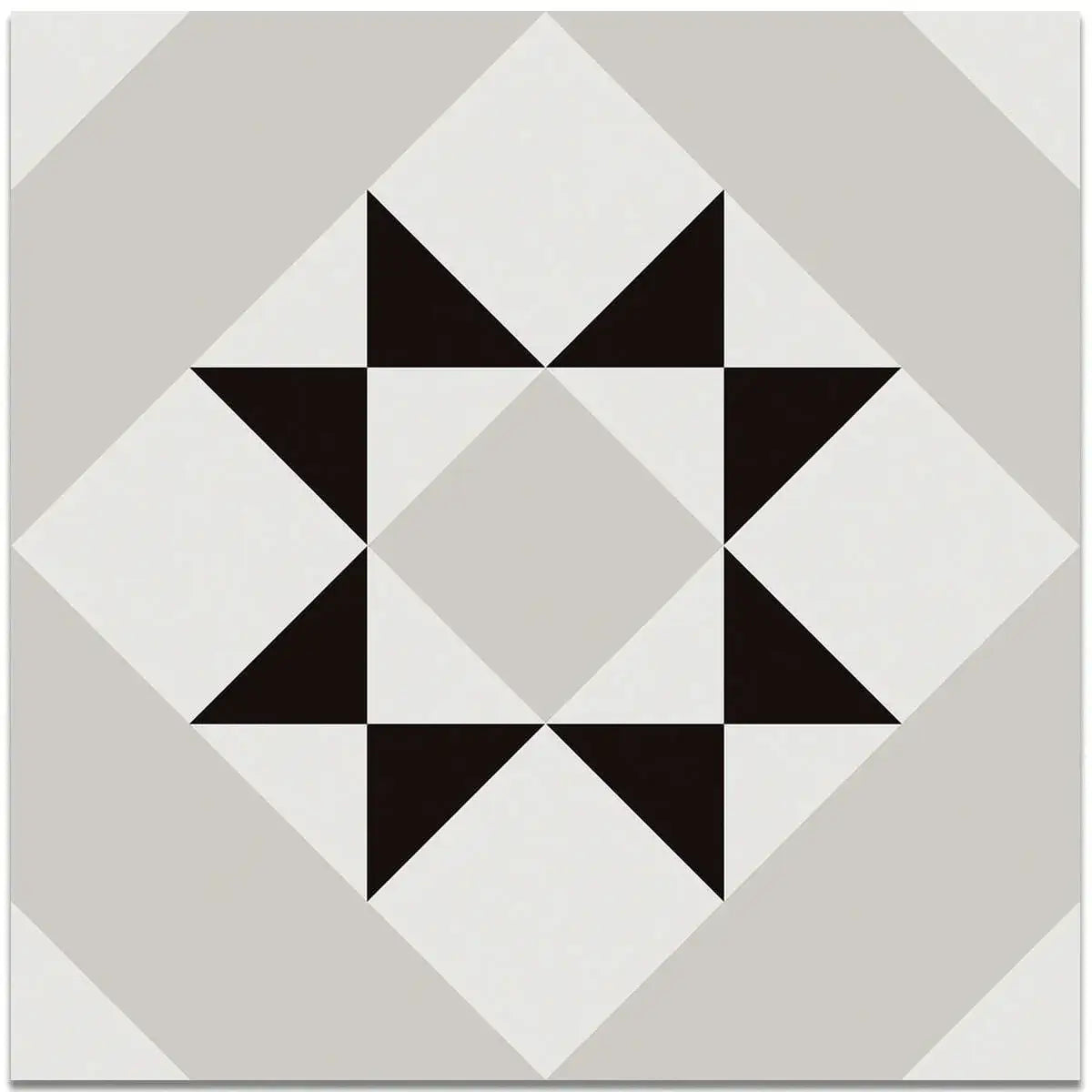 Blanconero Georgian Geometric Grigio 200x200x8.5mm