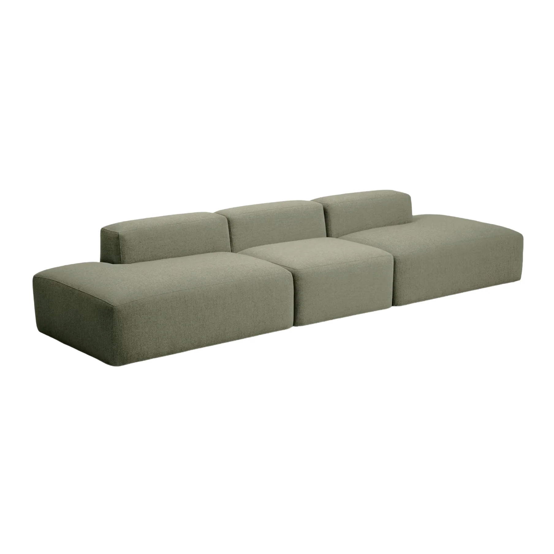 Sofa 4-osobowa BLOK ciemnozielony szenil