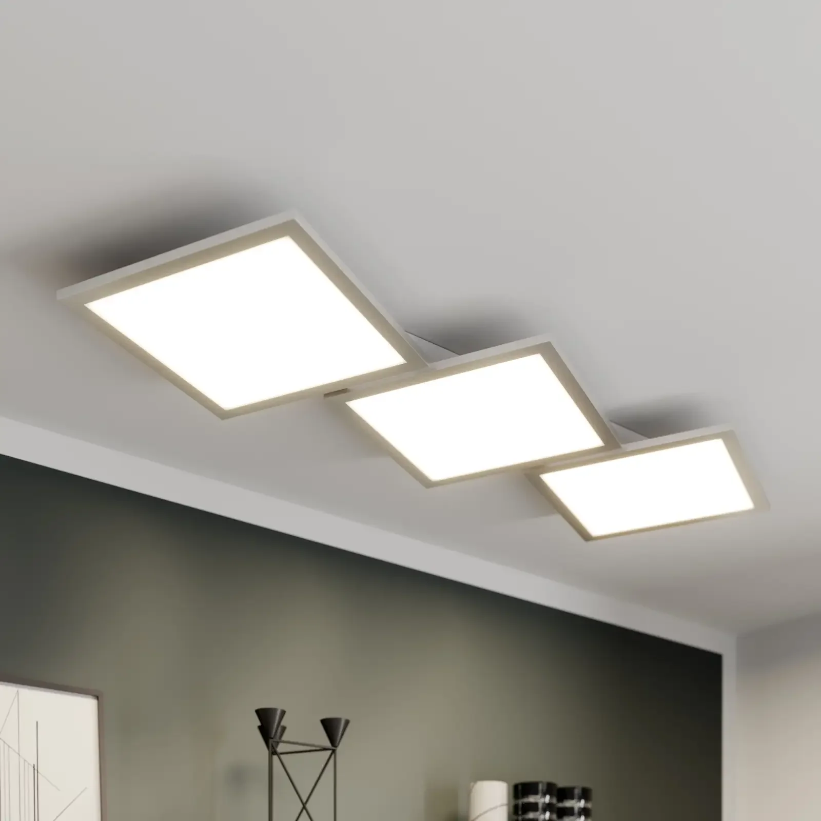 Lampa sufitowa LED Ilira, regulowana, CCT, 3 żarówki