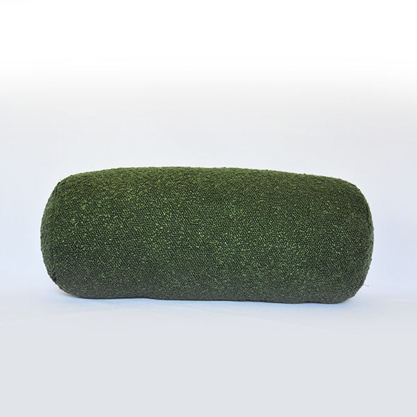 Poduszka wałek Boucle 40×16 cm zielona