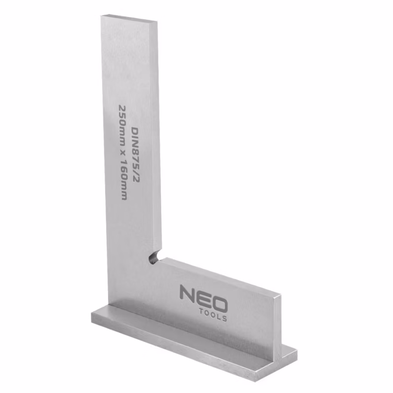 Kątownik NEO TOOLS z podstawą, DIN875/2, 250x160mm 1 szt