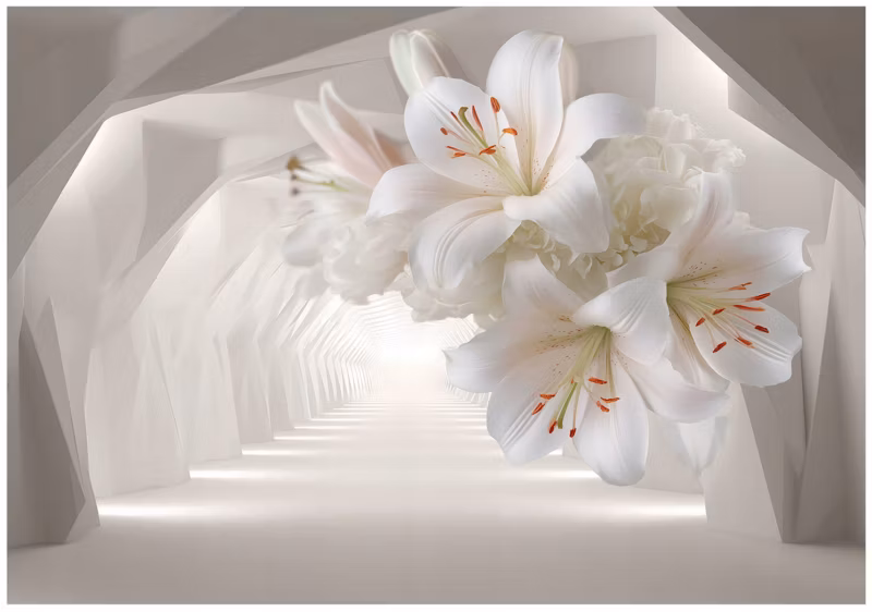 Fototapeta WALLARENA Do Sypialni Salonu Na Flizelinie 3D Abstrakcja Tunel 300×210 cm 1 szt.