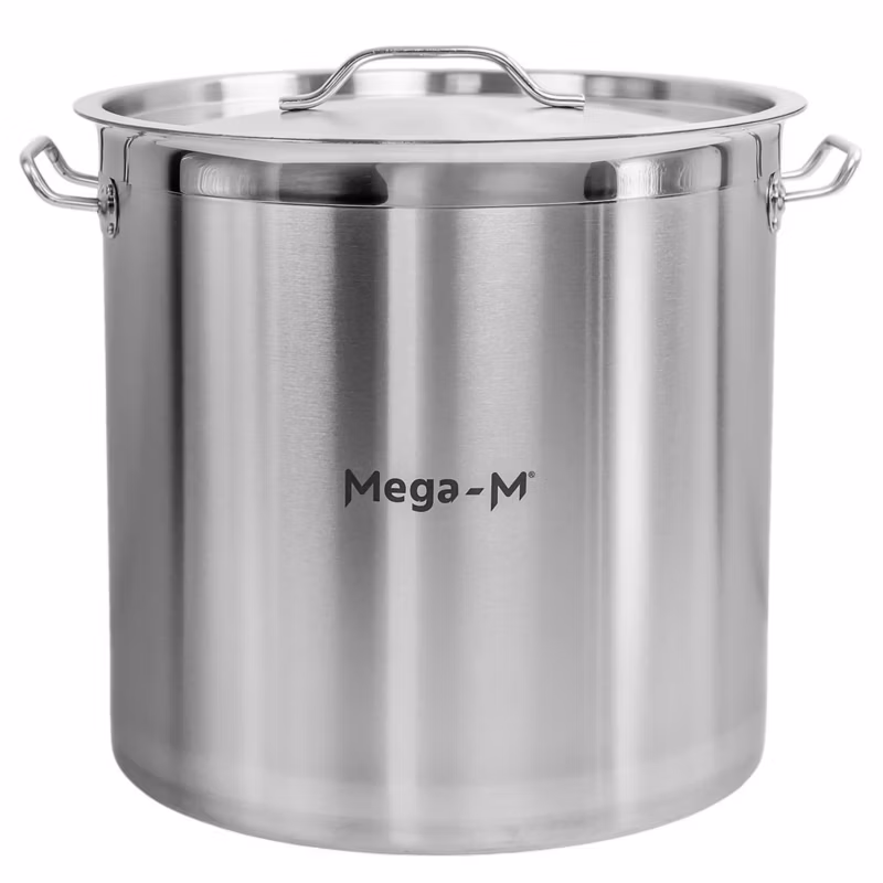 Garnek Mega-M PRO gastronomiczny wysoki stal nierdzewna z pokrywką 36L 1szt.