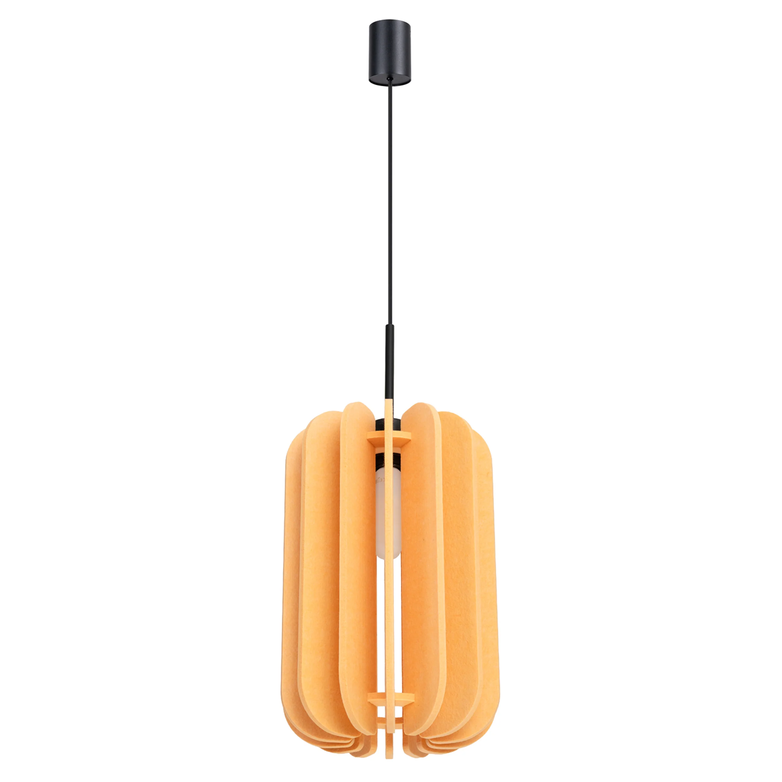 Lampa wisząca z filcu Mula 27 cm żółta