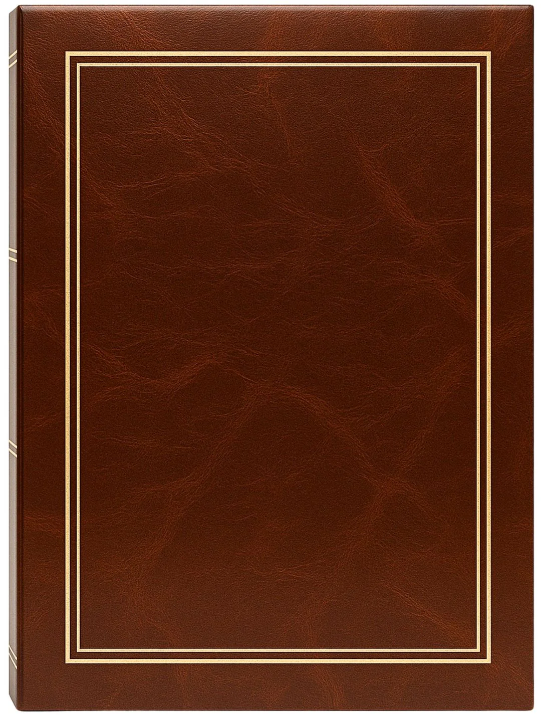 Album kieszeniowy klejony 10×15 cm na 36 zdjęć, brązowy ze złotą ramką – GEDEON (DPH4636C-BROWN)