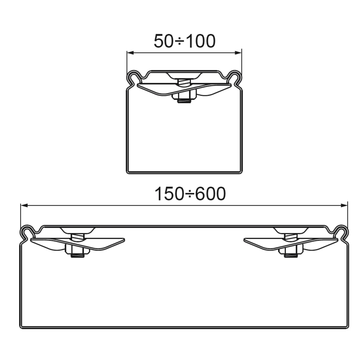 PZKJ300/3 Pokrywa korytka z zamk. gr. blachy – 1 mm 101830