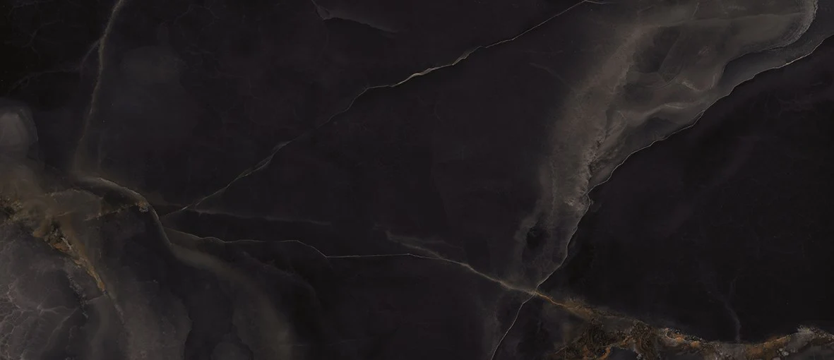 PŁYTKA CERAMICZNA ONYX BLACK FULL LAP. 120 X 278 CM OD EMIL CERAMICA