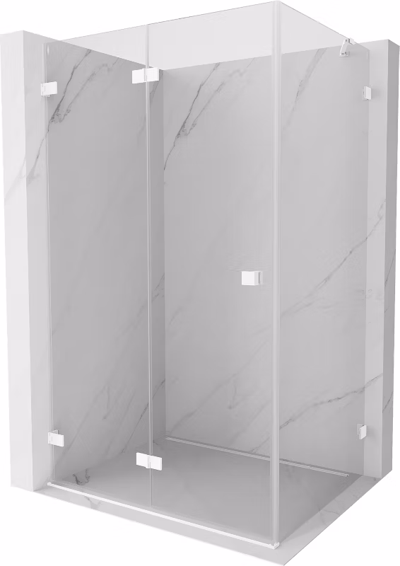 Kabina prysznicowa Mexen Lunar-F biała 95×80 cm 836-095-080-20-00-L 1 szt.