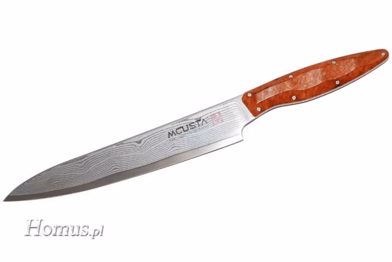 Japoński nóż Yoka Home Mcusta Zanmai kuchenny ze stali damasceńskiej SLICER 220 mm – 1 szt.