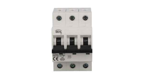 Wyłącznik nadprądowy 3P C 63A 6kA AC KMB6-C63/3 VDE 23166