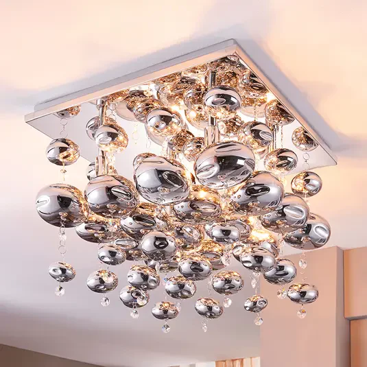 Lampa sufitowa Esfera ze szklanymi kulami
