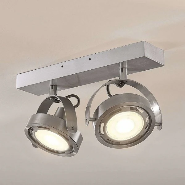 Reflektor LED Munin, regulowany, aluminiowy, 2 lampy