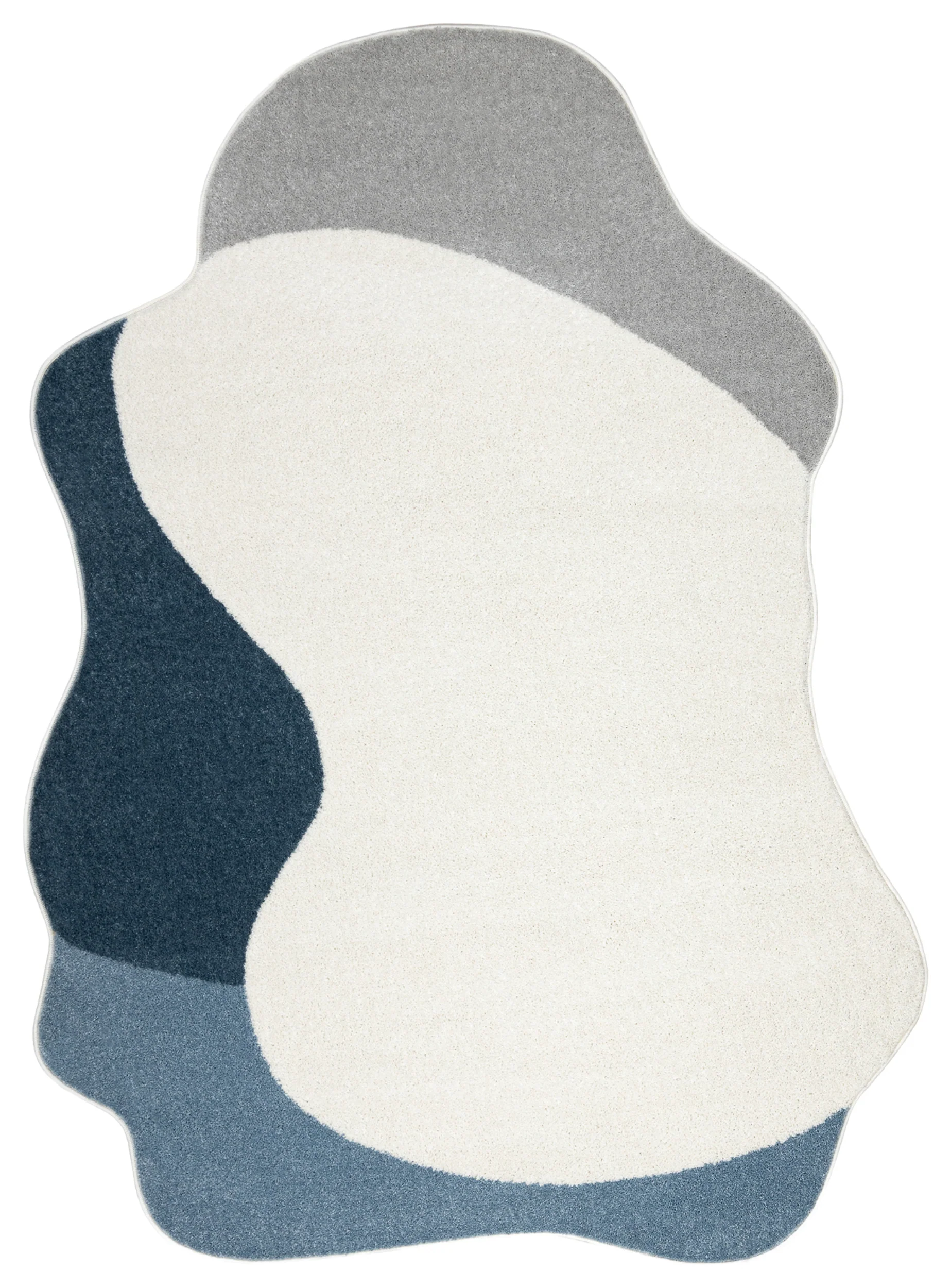 Dywan Fusion 160×220 cm biało-granatowy