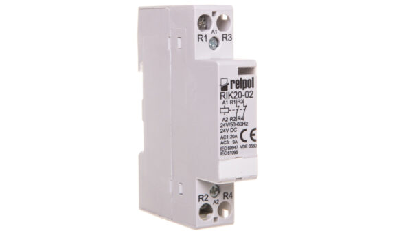 Stycznik modułowy 20A 0Z 2R 24V AC RIK20-02-24 2608179