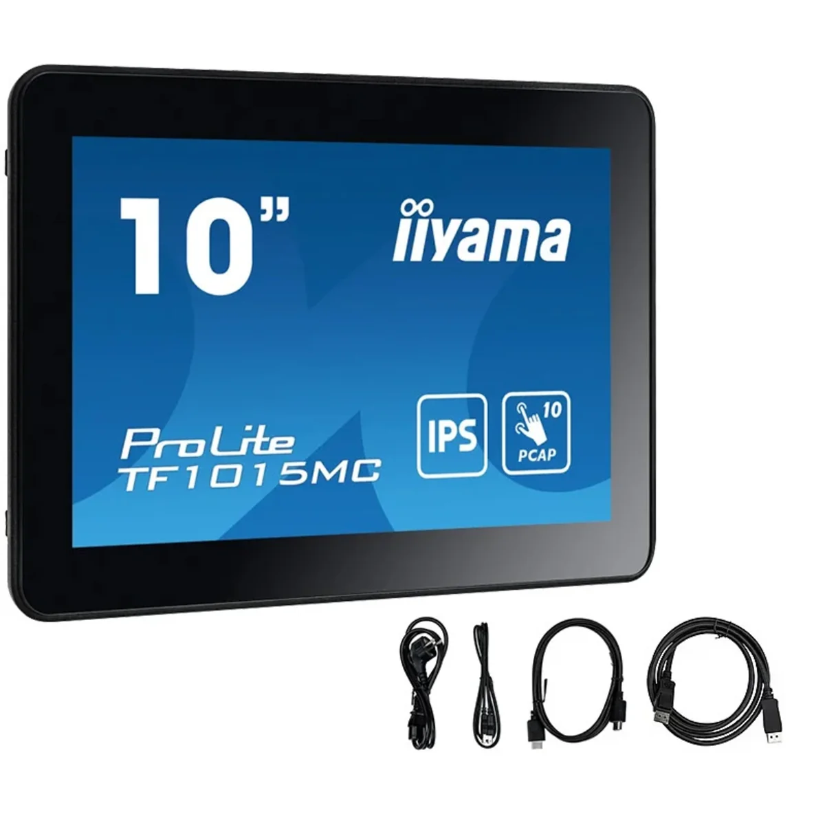 Monitor dotykowy do zabudowy iiyama ProLite TF1015MC-B3 10″ IPS LED /VGA, HDMI, DP/ IP65 USB RJ45 TF1015MC-B3