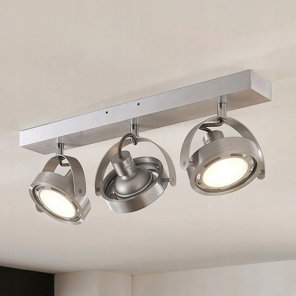 Reflektor LED Munin, regulowany, aluminiowy, 3 żarówki