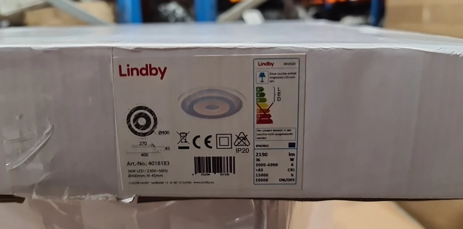 Lampa sufitowa LED Fenris z regulowaną barwą światła