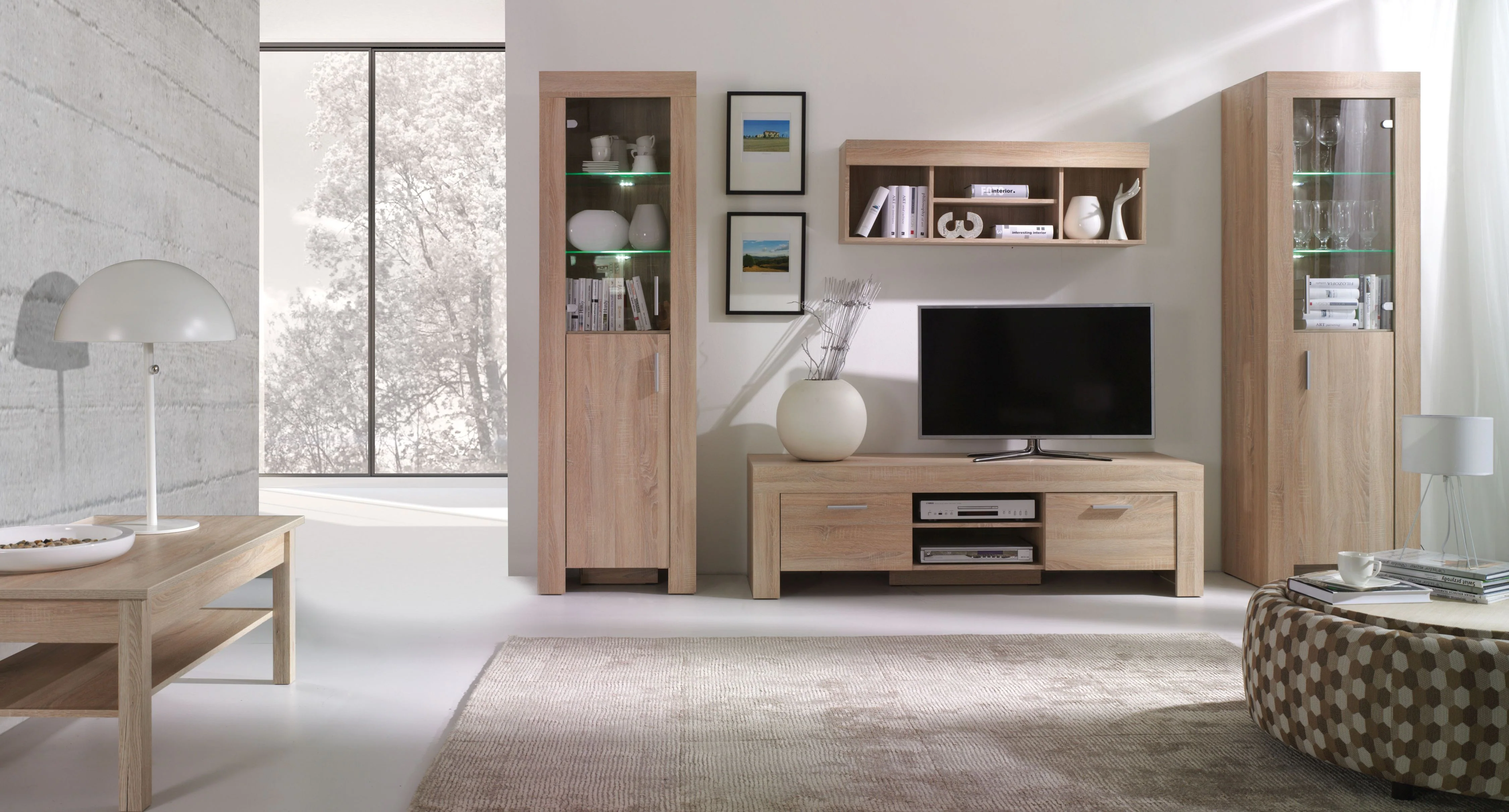 Meble systemowe CEZAR sonoma – zestaw 1