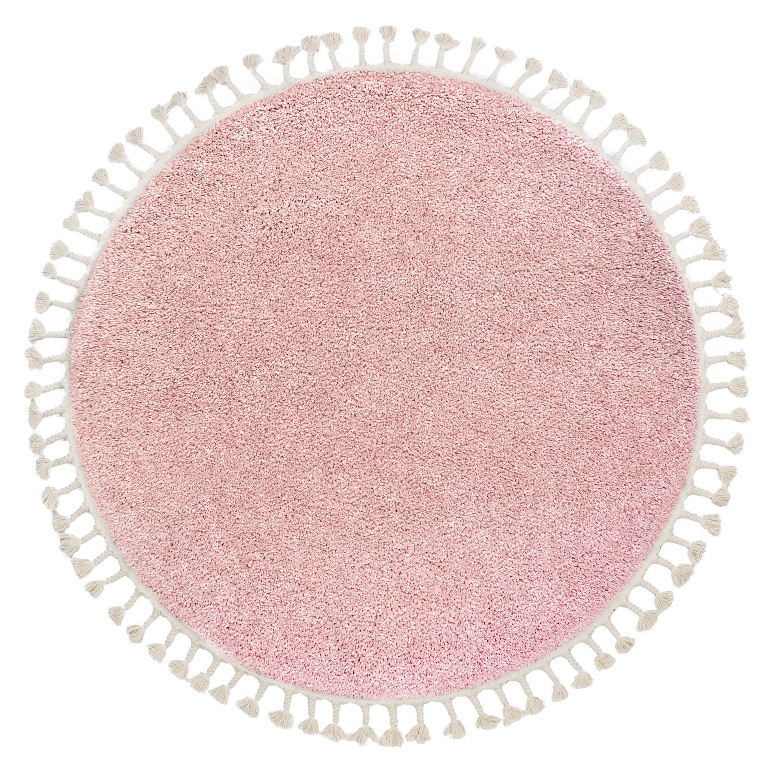 Dywan Berber ⌀120 cm różowy