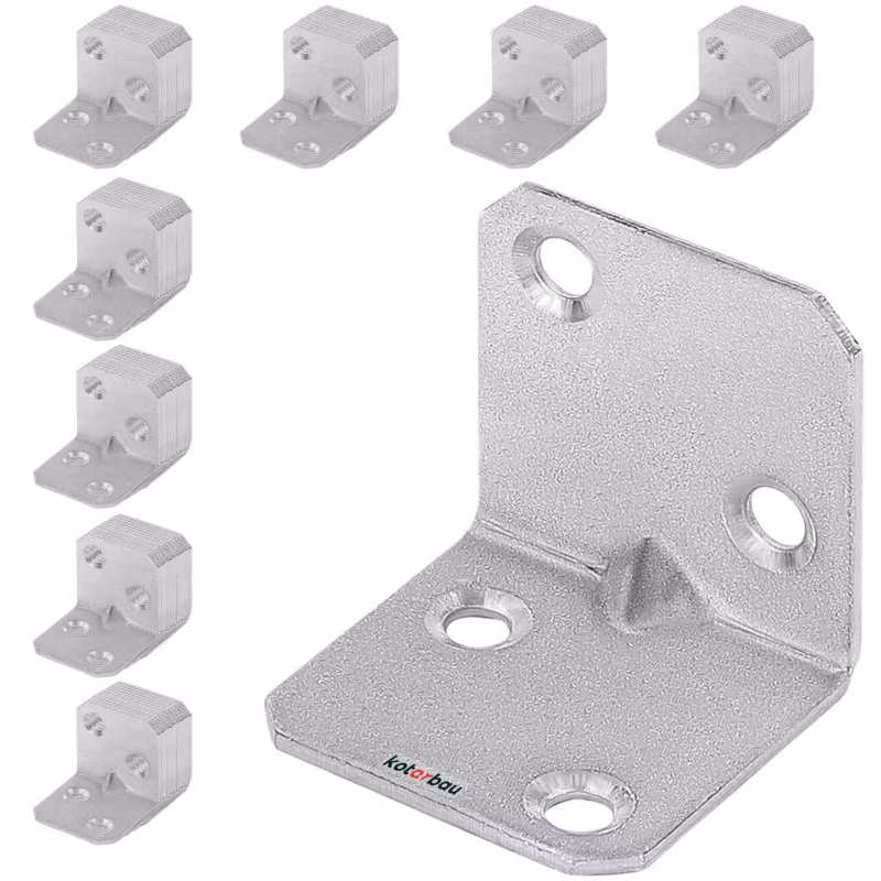 Kątownik ciesielski KOTARBAU łącznik meblowy 30x30x30 mm 100 szt.