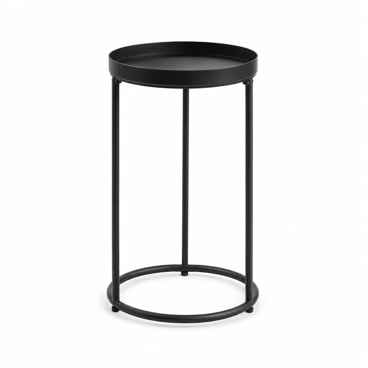 Kwietnik Metalowy Stojący Loft 50cm Czarny Mat Doniczka Industrial
