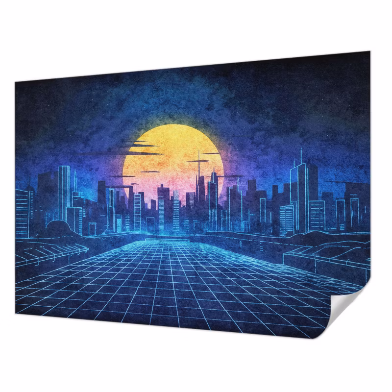 Fototapeta samoprzylepna Tulup 208×146 cm Futurystyczny pejzaż Tapeta Do Biura, Przedpokoju, Salonu 1 szt.
