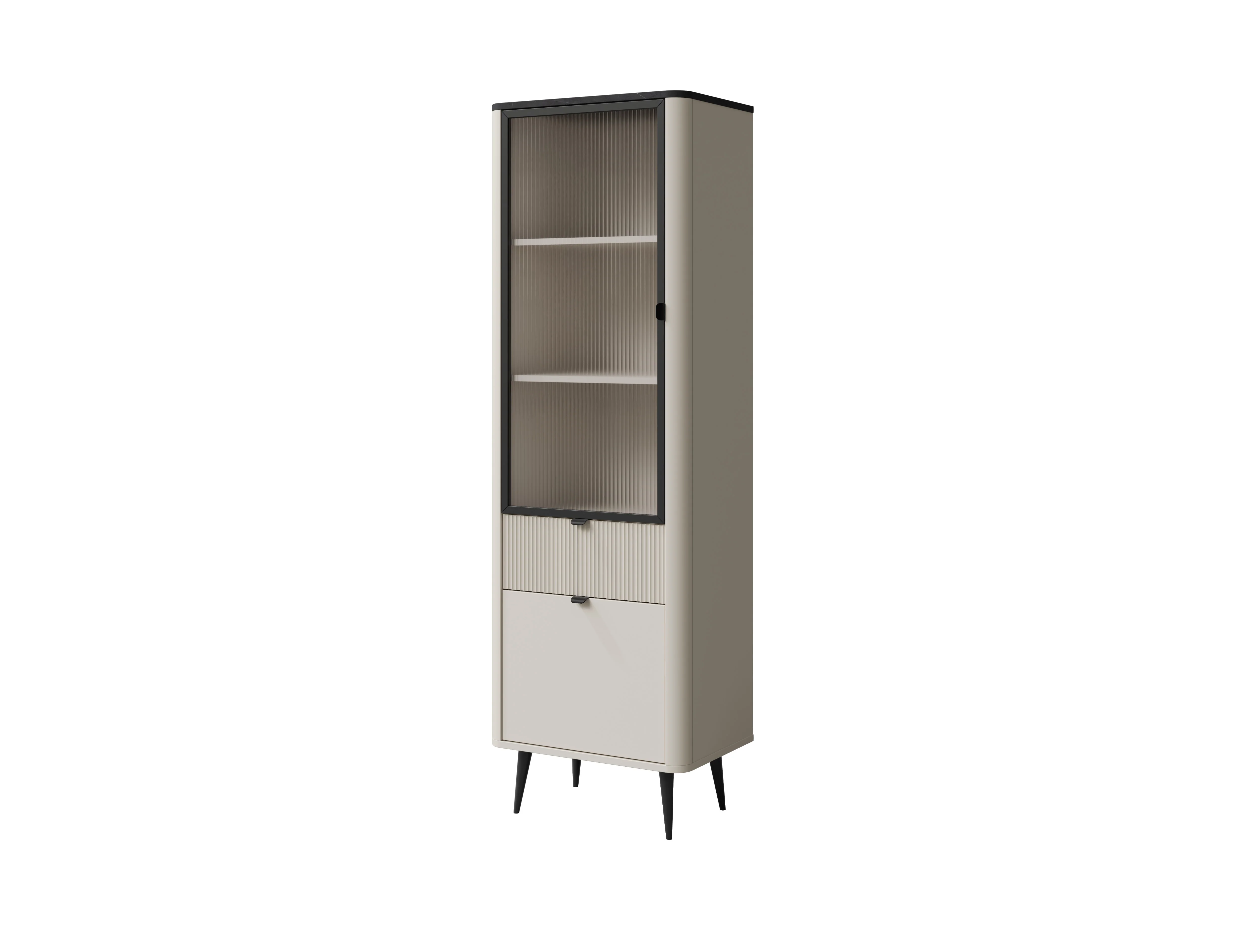 Witryna Słupek MARLY (3 L/P) kaszmir/szary