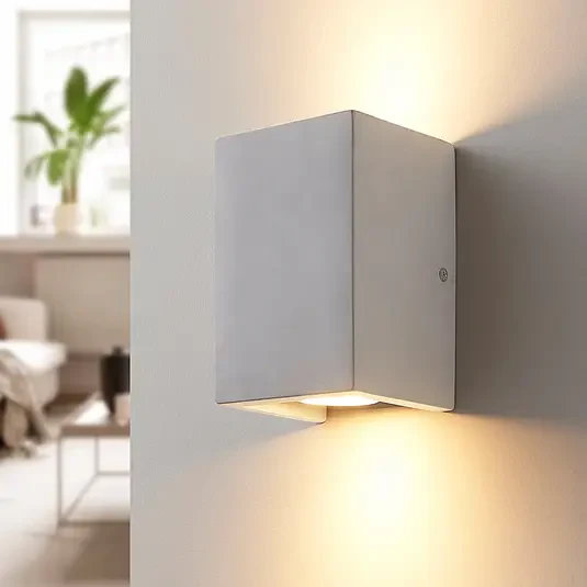 Gerda – lampa ścienna betonowa 2-żarówkowa GU10