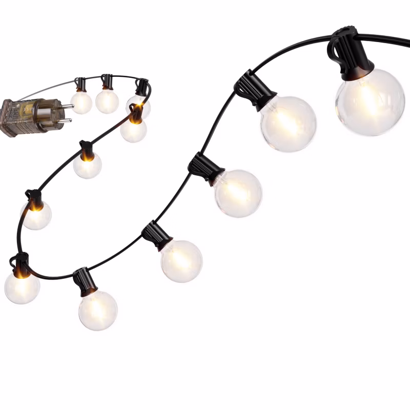 Girlanda ogrodowa Bauerkraft, świetlny łańcuch 25 x LED 15m 9 trybów 1 szt.